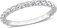 Julianna B. Crossover Twisted Ring 14k White Gold