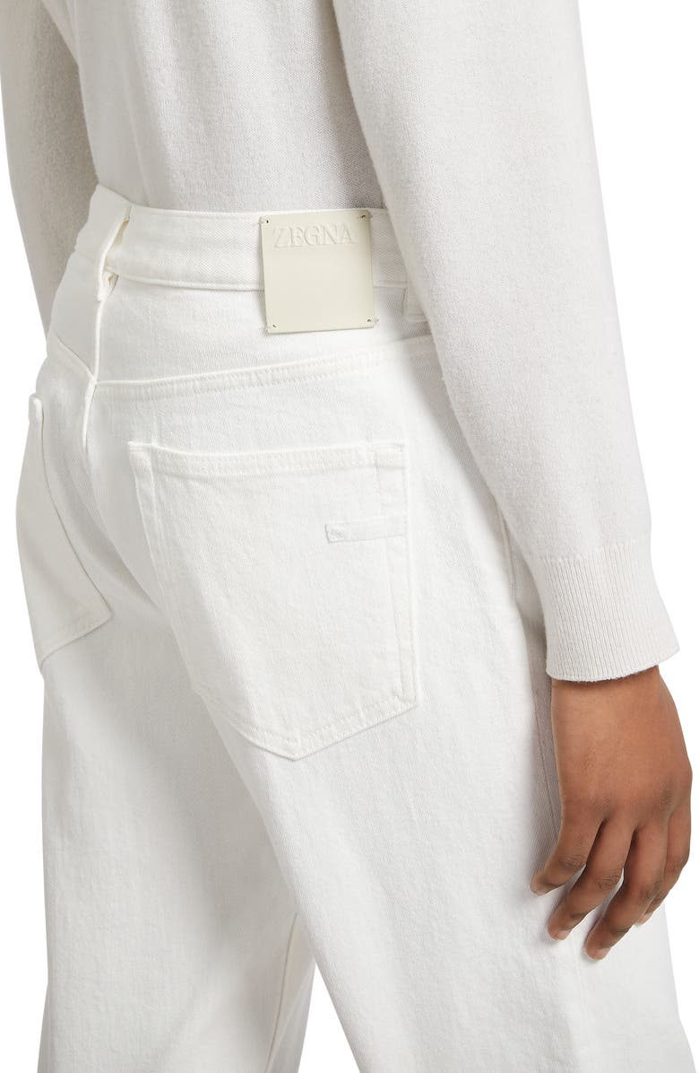 ZEGNA Stretch Denim City Fit Jeans, Alternate, color, White