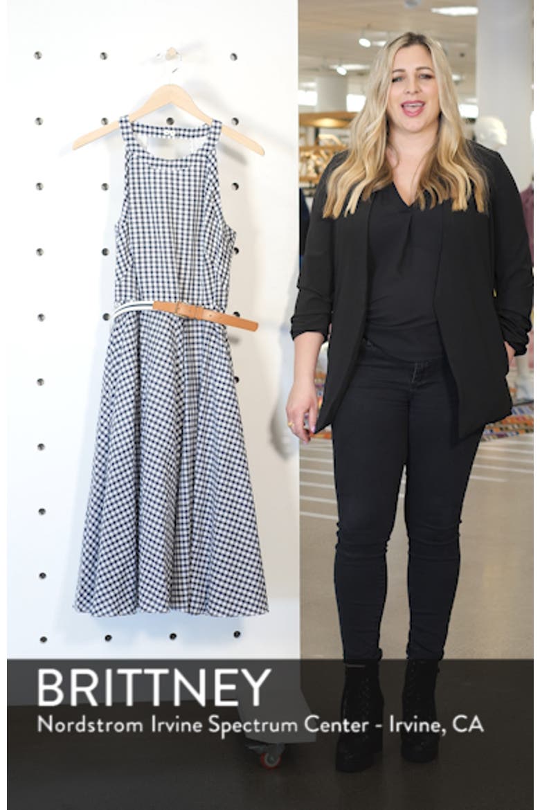 Belted Halter Fit & Flare Dress video
