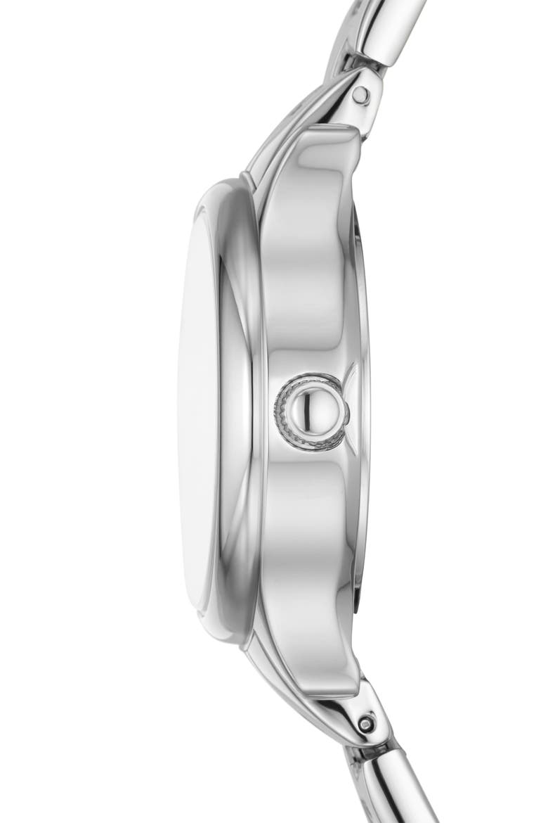Modern Sophisticate CZ Dial Bracelet Watch, 30mm, Alternate, color, SILVER