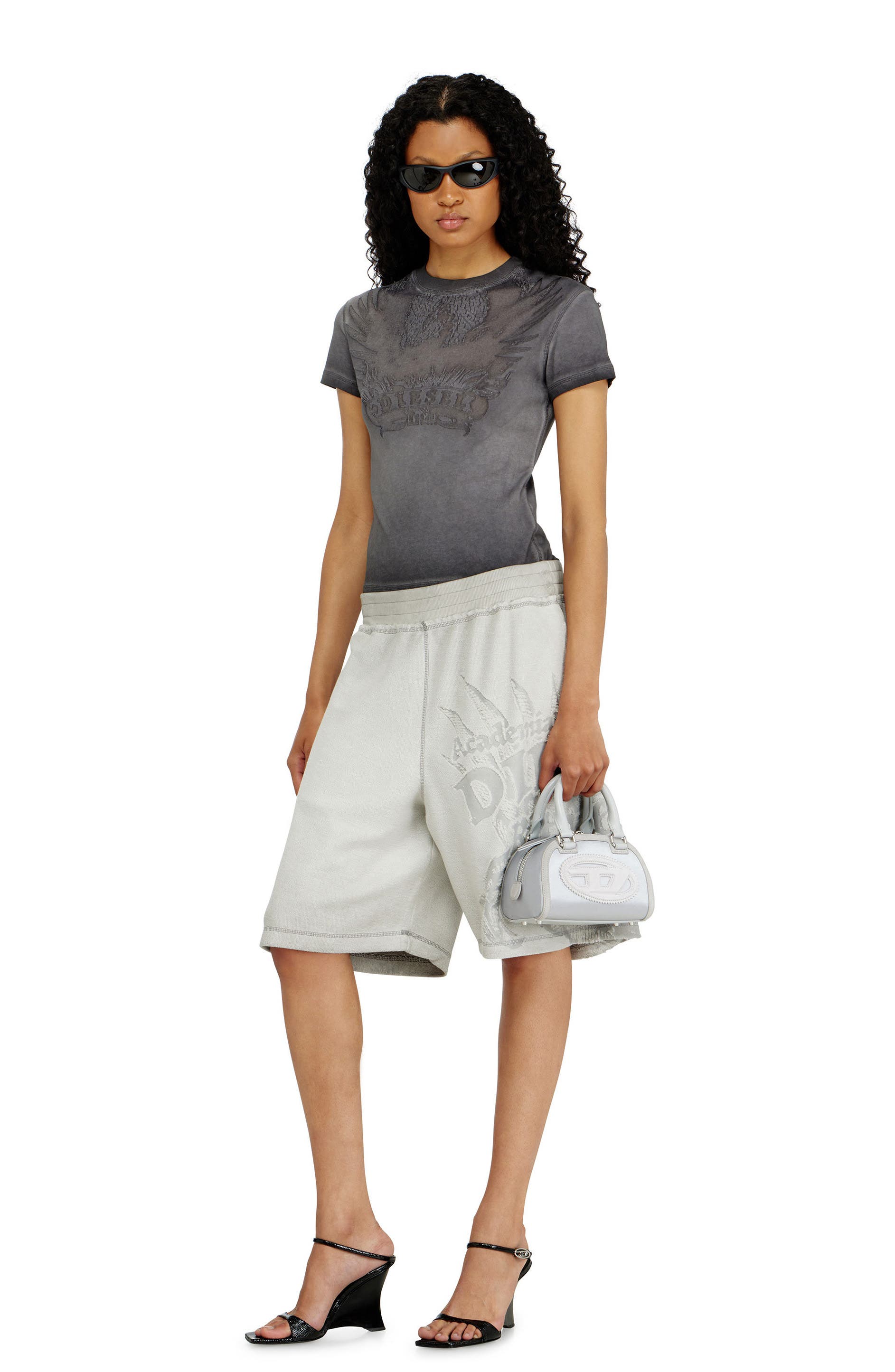 DIESEL<sup>®</sup> Mini 1DR Dome Bowling Bag, Alternate, color, Grey