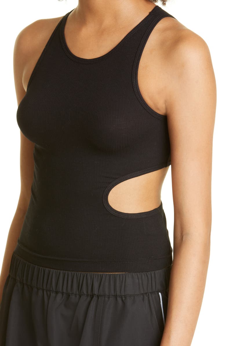 Sandy Liang Slight Cutout Rib Tank, Alternate, color, 