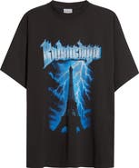 Balenciaga Paris Thunderstorm Oversize Graphic T-Shirt