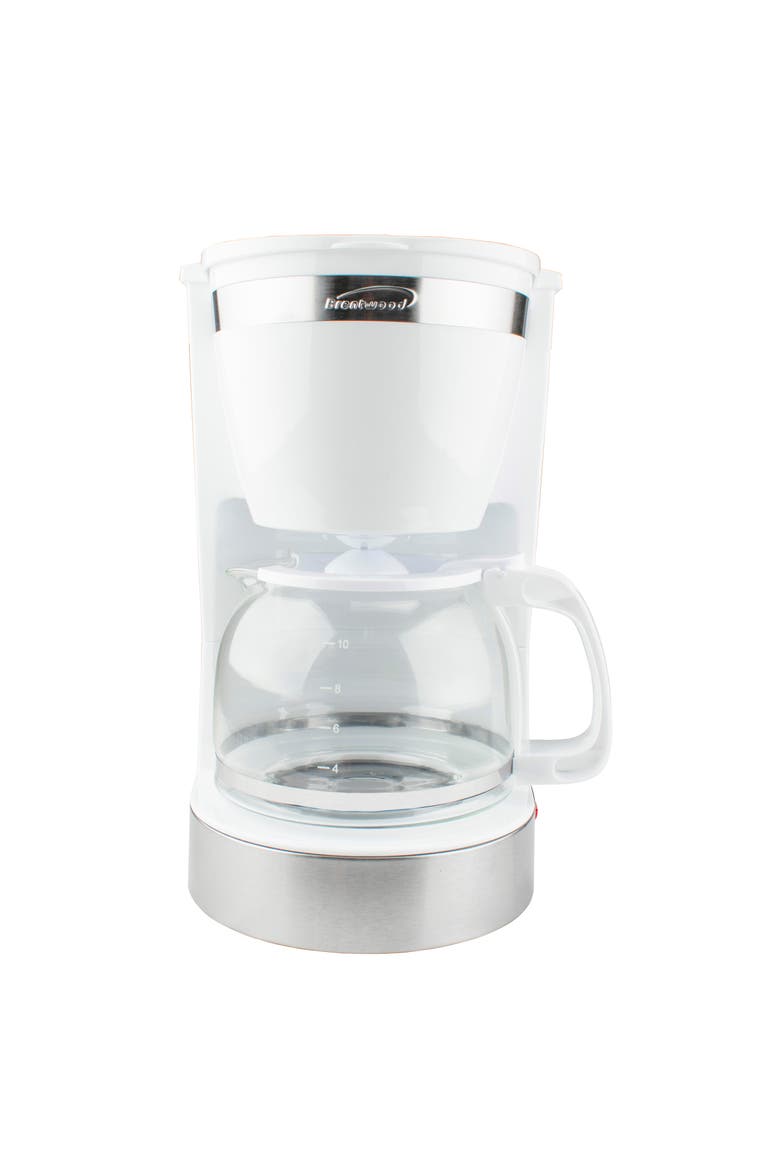 10 Cup 800 Watt Coffee Maker, Alternate, color, White