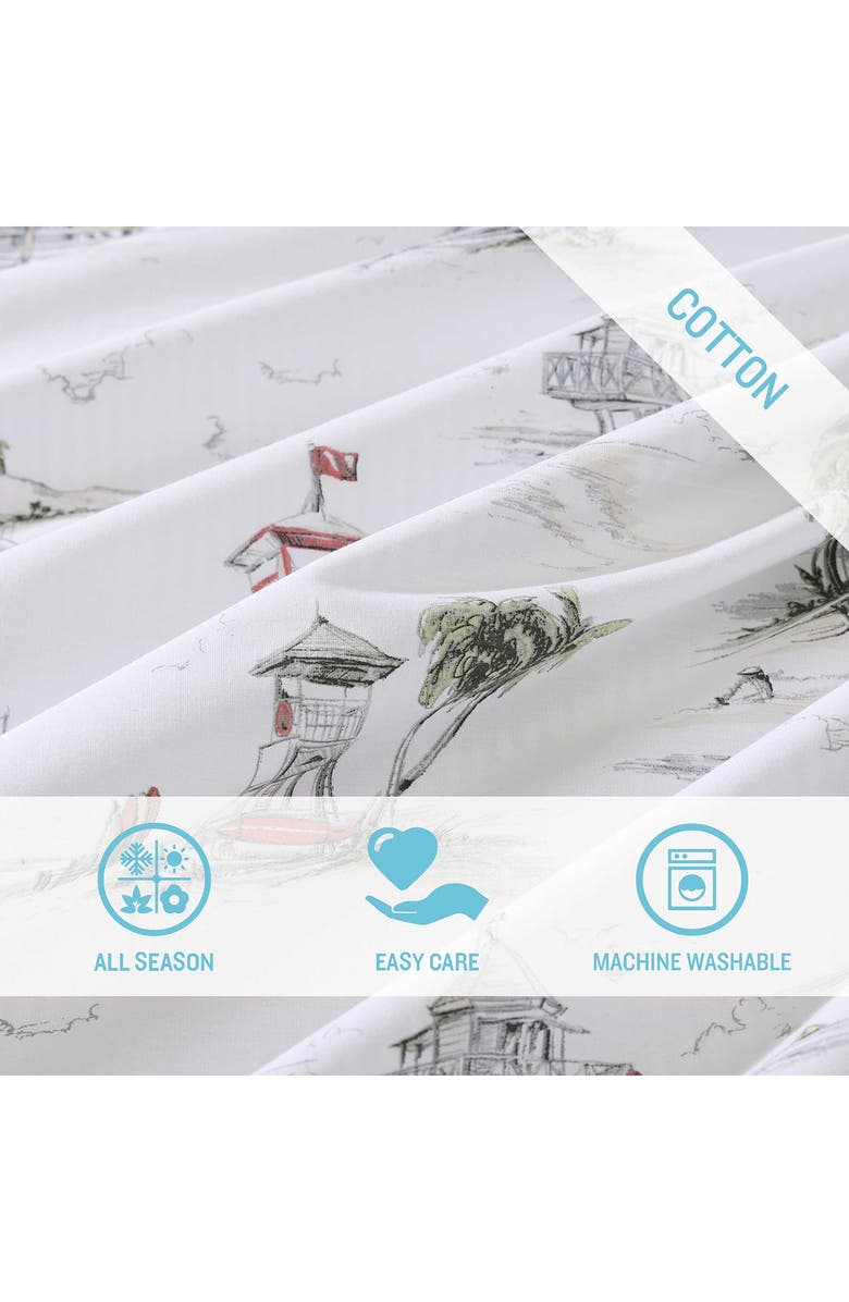 Tommy Bahama Beach Club Cotton Duvet Cover Set, Alternate, color, Grey