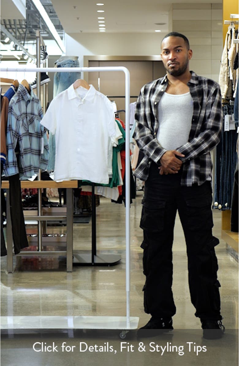 Kids' Holiday Sr. Short Sleeve Linen Button-Up Shirt, sales video thumbnail