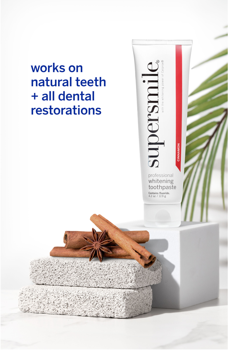 Supersmile Professional Whitening Toothpaste - Cinnamon, Alternate, color, White
