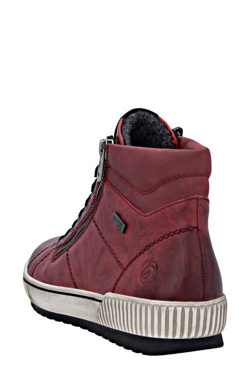 Remonte Maditta 72 High Top Sneaker In Pink
