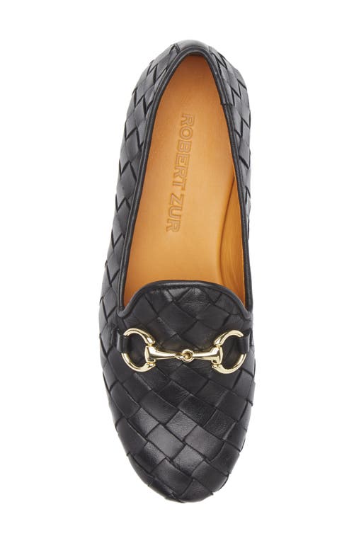 Robert Zur Letti Bit Woven Loafer In Black