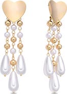 EYE CANDY LOS ANGELES Rafaela Heart Statement Earrings