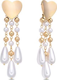 EYE CANDY LOS ANGELES Rafaela Heart Statement Earrings
