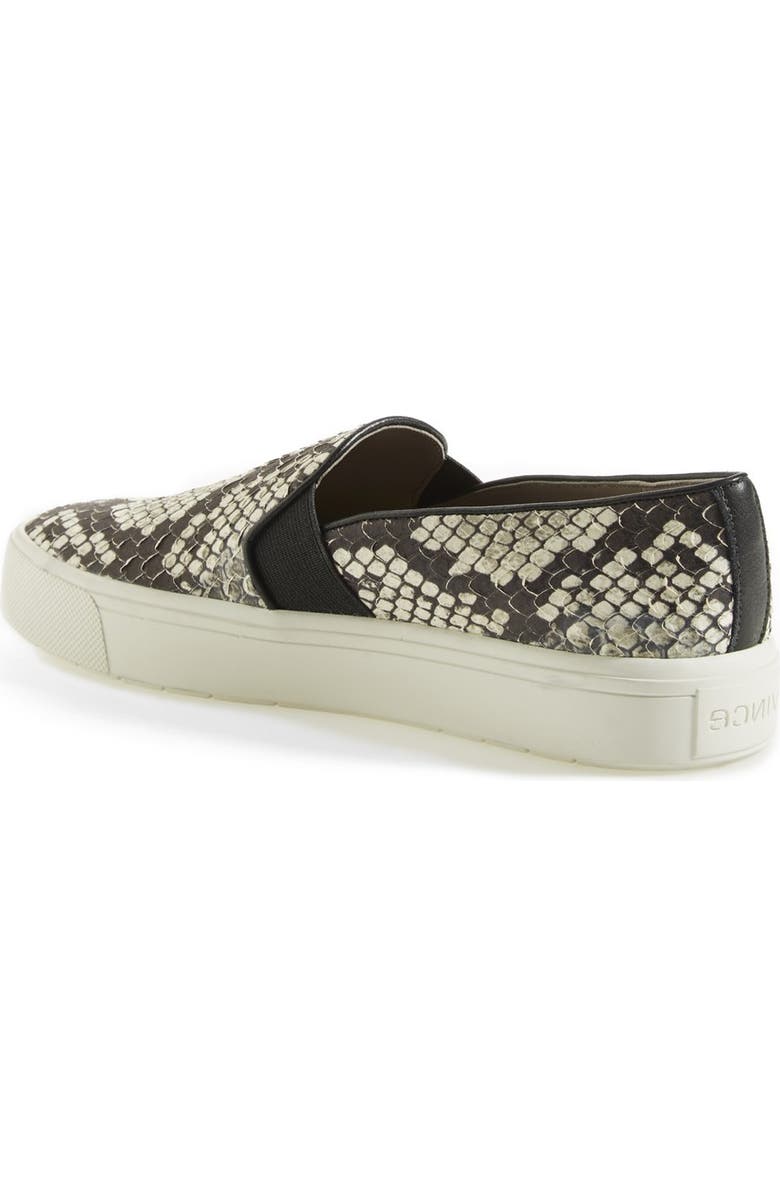 Vince 'Berlin' Slip-On Python Embossed Leather Sneaker, Alternate, color,