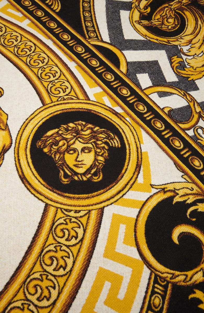 Versace La Coupe des Dieux Wool Throw Blanket, Alternate, color, 