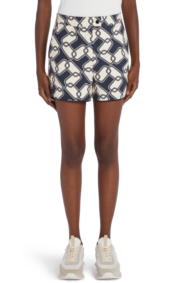 Moncler Print Cotton Shorts, Main, color, 