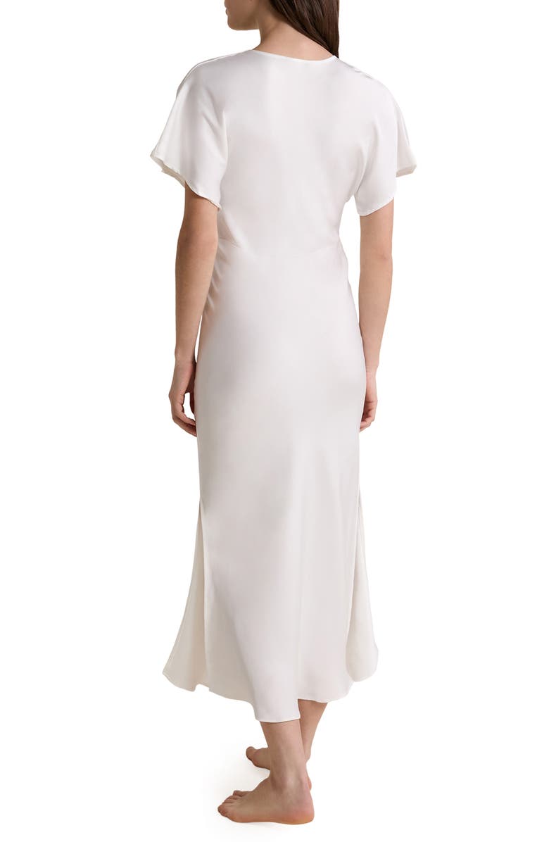 Etam Marry Me Satin Maxi Nightgown, Alternate, color, White