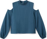 MANGO TEEN Print Cutout Top