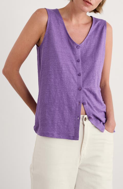 Carn Glaze Linen Vest