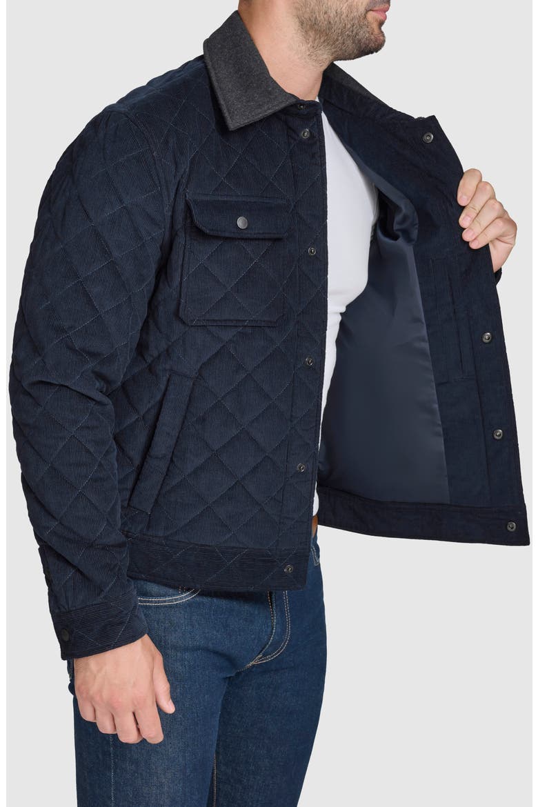 Quilted Shirt Jacket, Alternate, color, NAVY