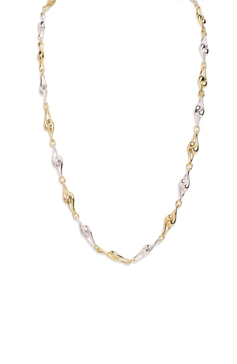 ARGENTO VIVO Fluid Link Necklace, Main, color, Two Tone