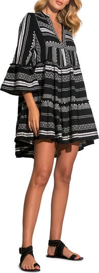 Cotton Cover-Up Babydoll Minidress