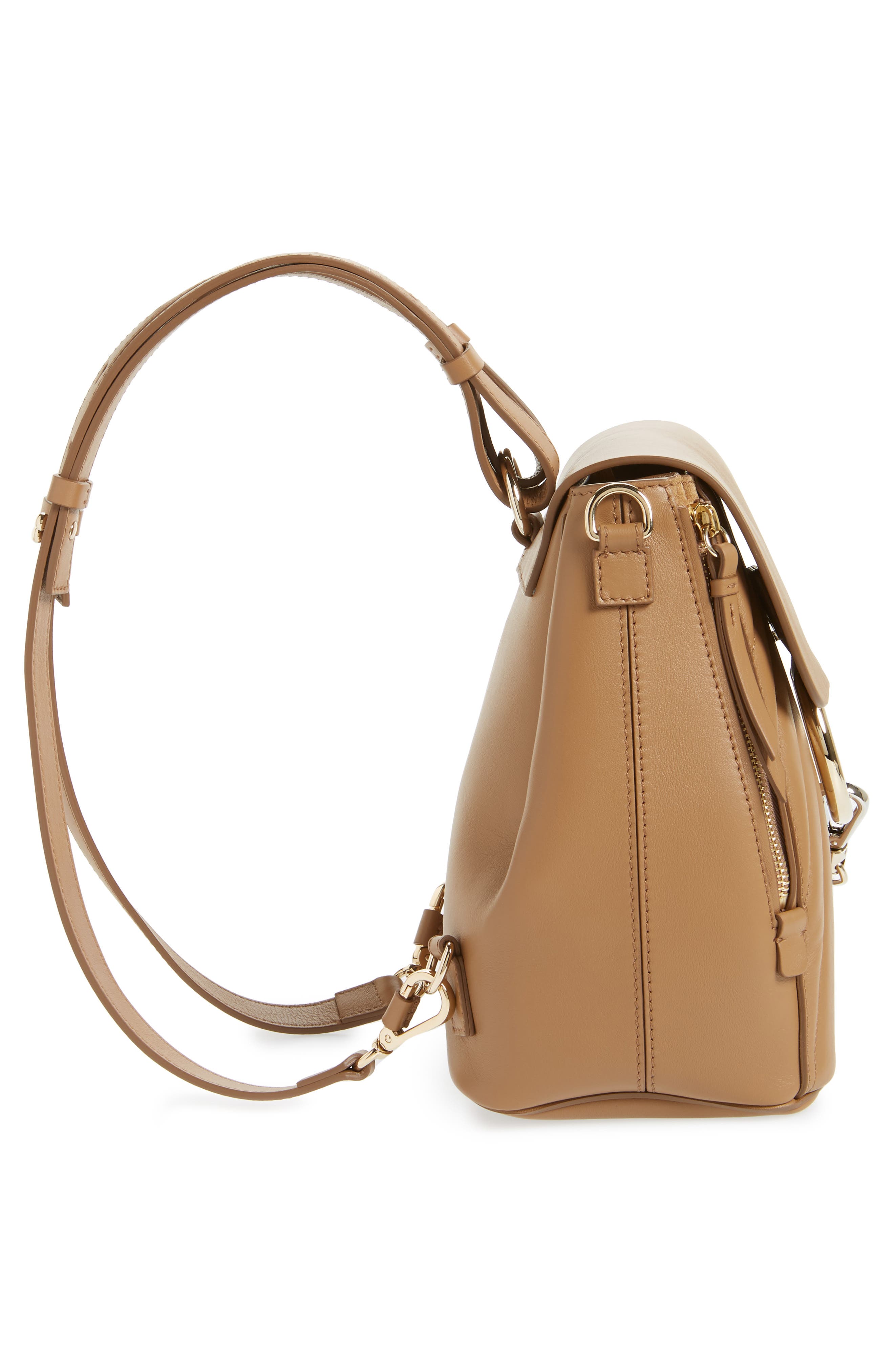 Chloé Small Faye Quilted Leather Backpack, Alternate, color, 