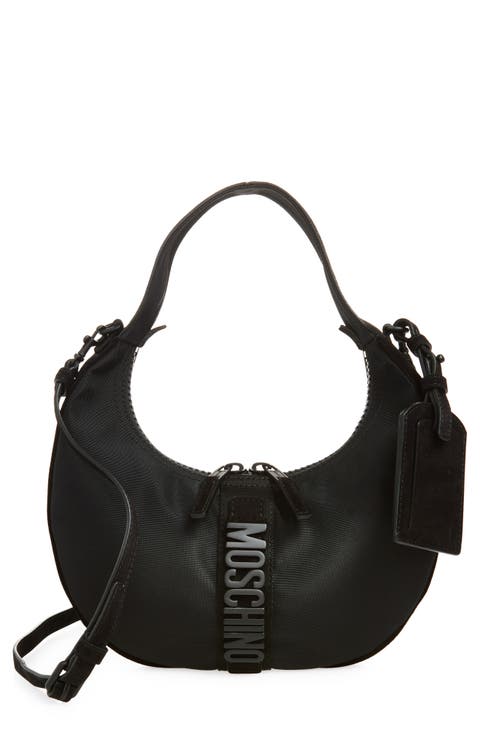ハンドバッグ MOSCHINO COUTURE Woman Handbag Black MC4169PP1M0A0 000 MOSCHINO COUTURE Black tote Bag, Gold Moschino Logo, Zip Top