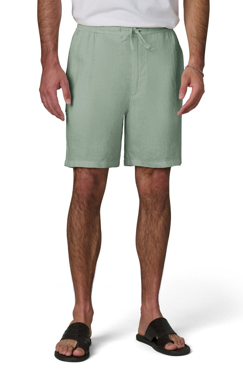 Joe's Linen Drawstring Shorts, Main, color, Green Milieu