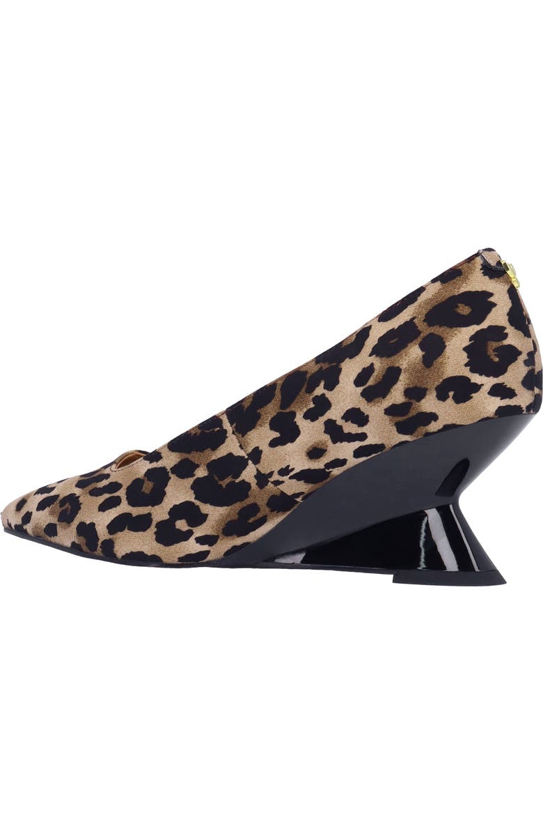 J. Reneé Anisha Pointed Toe Wedge Pump, Alternate, color, Brown/ Black