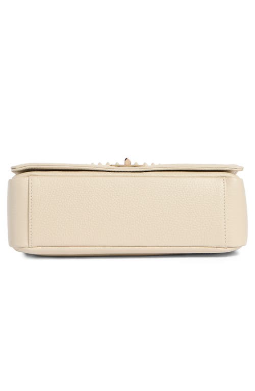Valentino By Mario Valentino Alice Rockstud Vlogo Leather Shoulder Bag In White