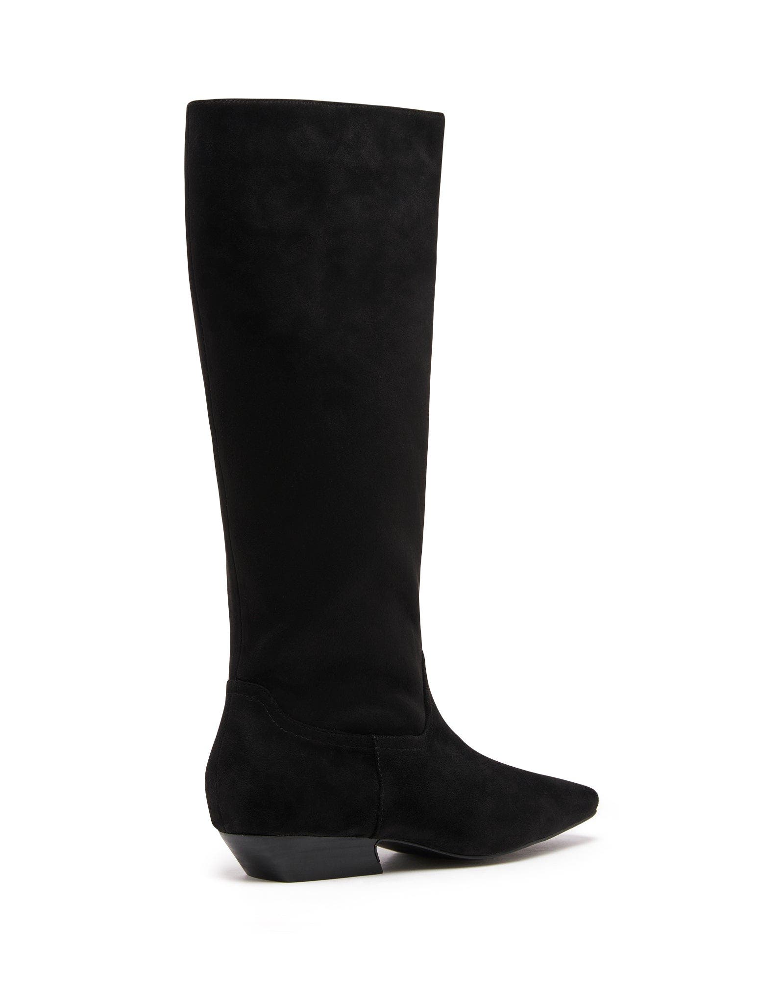 Therapy Australia Xavier Tall Boots, Alternate, color, Black Faux Suede
