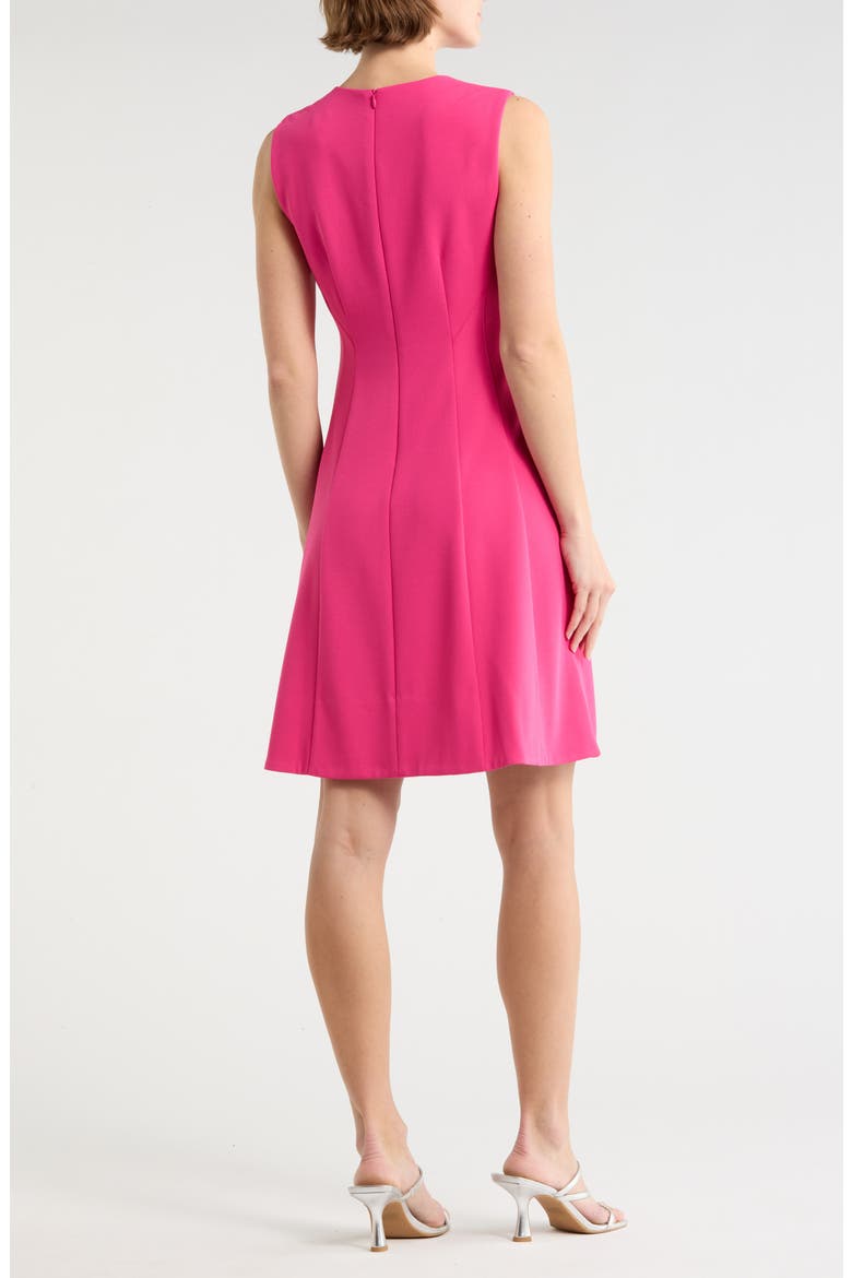 Sleeveless Fit and Flare Dress, Alternate, color, PARTY PINK