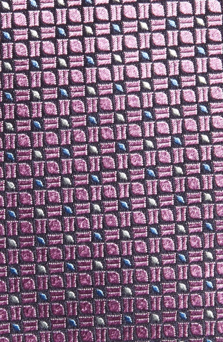 Canali Neat Silk Tie, Alternate, color, 