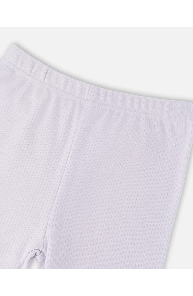 Deux par Deux Cotton Muslin Tunic and Rib Jersey Printed Berries Leggings Set, Alternate, color, Pink Printed Berries & Lilac