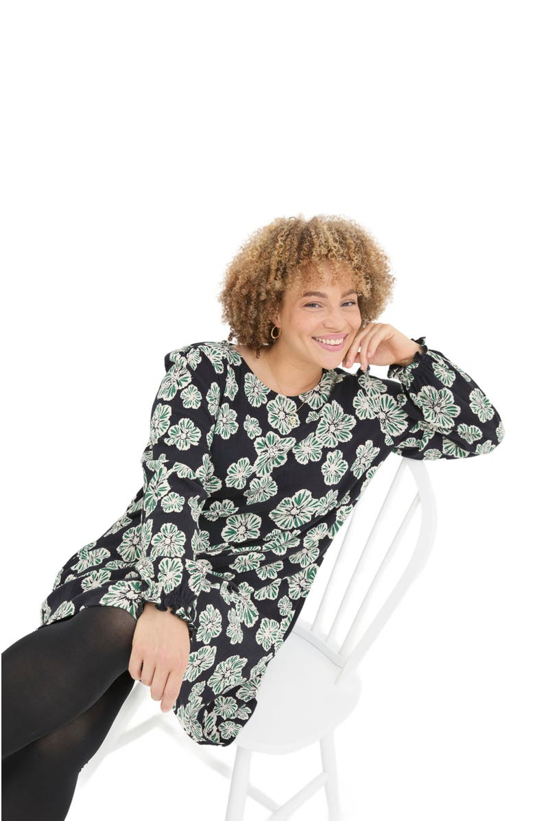 FatFace Women's Plus Size Kareen Spaced Floral Jersey Dress, Alternate, color, 