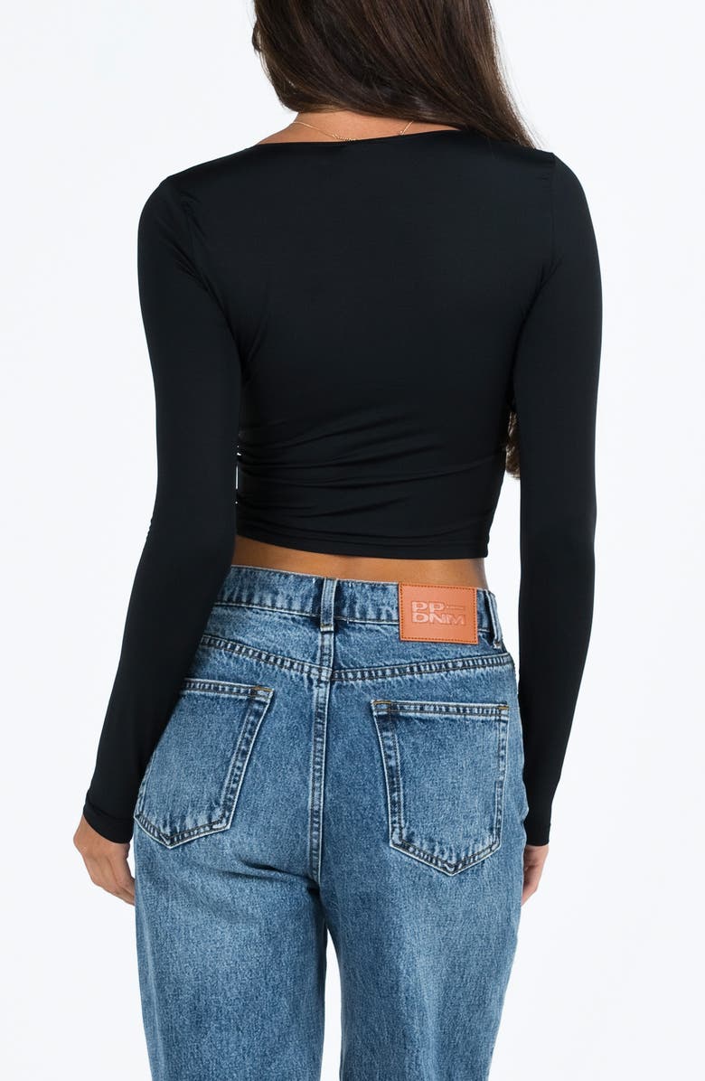 Princess Polly Candyce Long Sleeve Crop Top, Alternate, color,