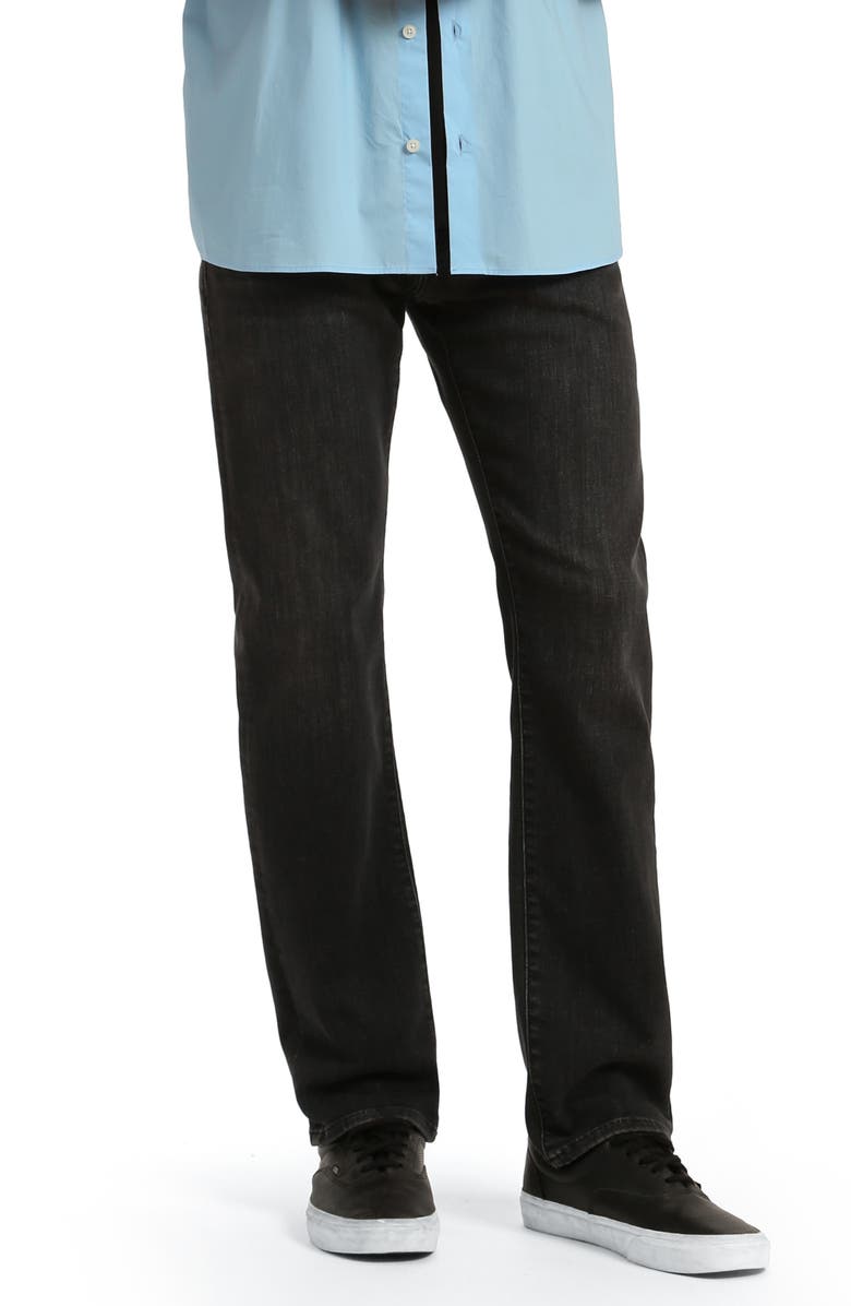 Mavi Jeans Zach Straight Leg Jeans, Main, color, Smoke Brushed