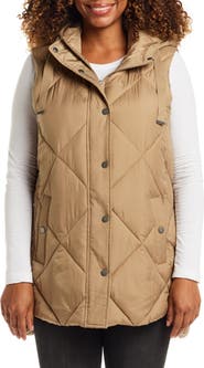 Gallery Water Resistant Quilted Hooded Vest