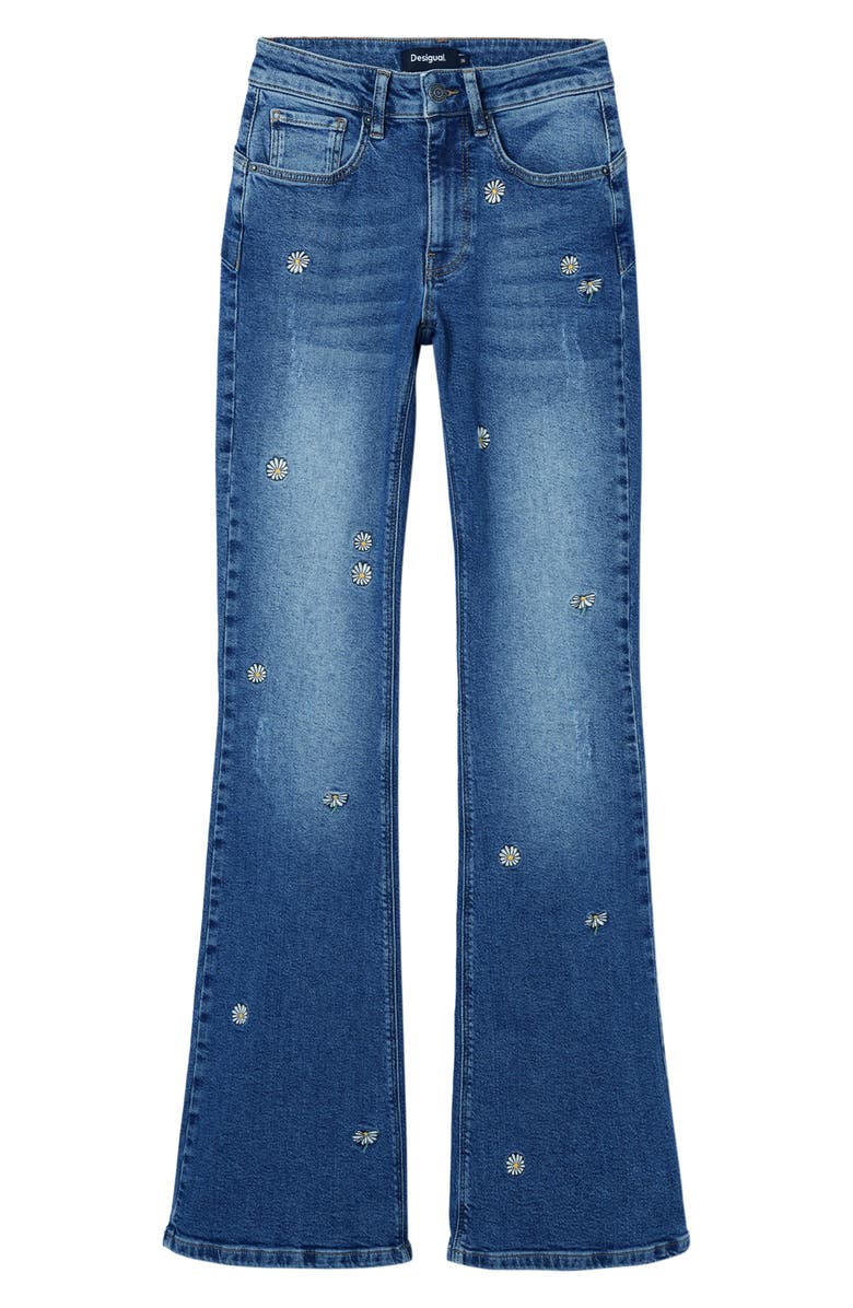 Desigual Daisy Flare Jeans, Alternate, color,