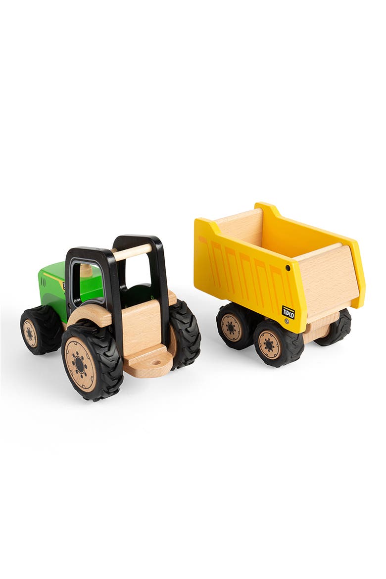 Country Tractor & Trailer, Alternate, color, Green