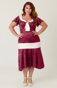 Unique Vintage Plus Size 1920s Wilshire Flapper Day Dress