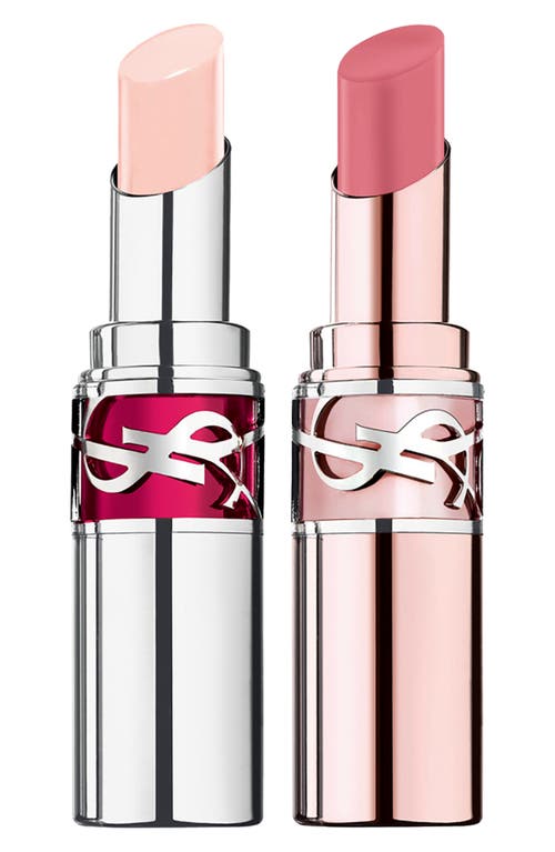 Saint Laurent Yves 2-piece Lip Gloss Stick & Balm Set (limited Edition) $84 Value In No Color