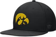 TOP OF THE WORLD Men's Top of the World Black Iowa Hawkeyes Fitted Hat