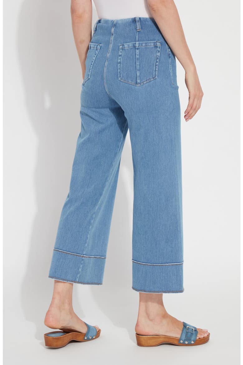 Margo High Waist Crop Jeans, Alternate, color, BLEACHED BLUE