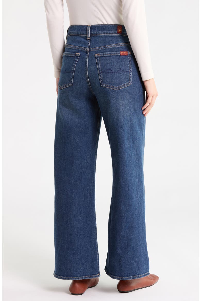 Lotta High Waist Ankle Wide Leg Jeans, Alternate, color, GREENWICH