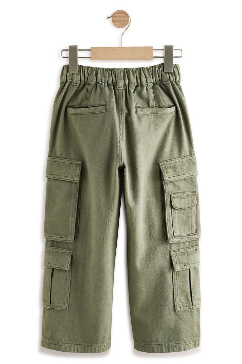 Kids' Baggy Cargo Pants, Alternate, color, GREEN