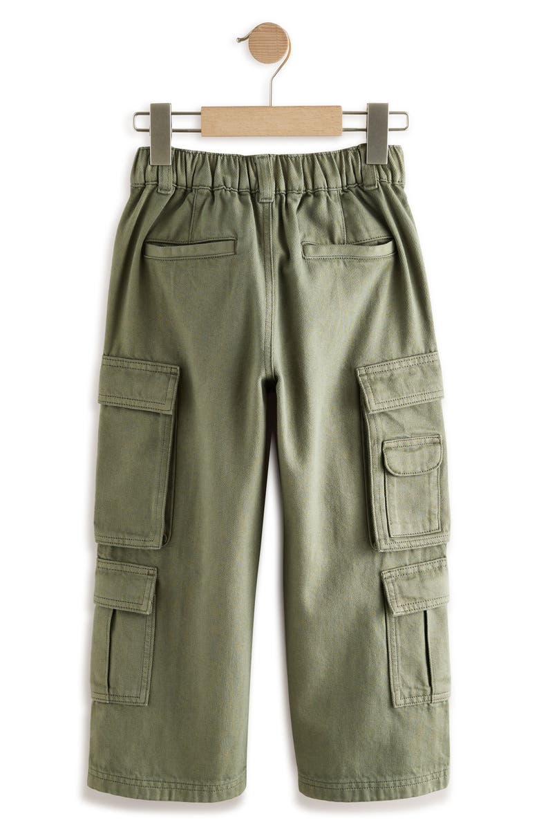 NEXT Kids' Baggy Cargo Pants, Alternate, color, Green