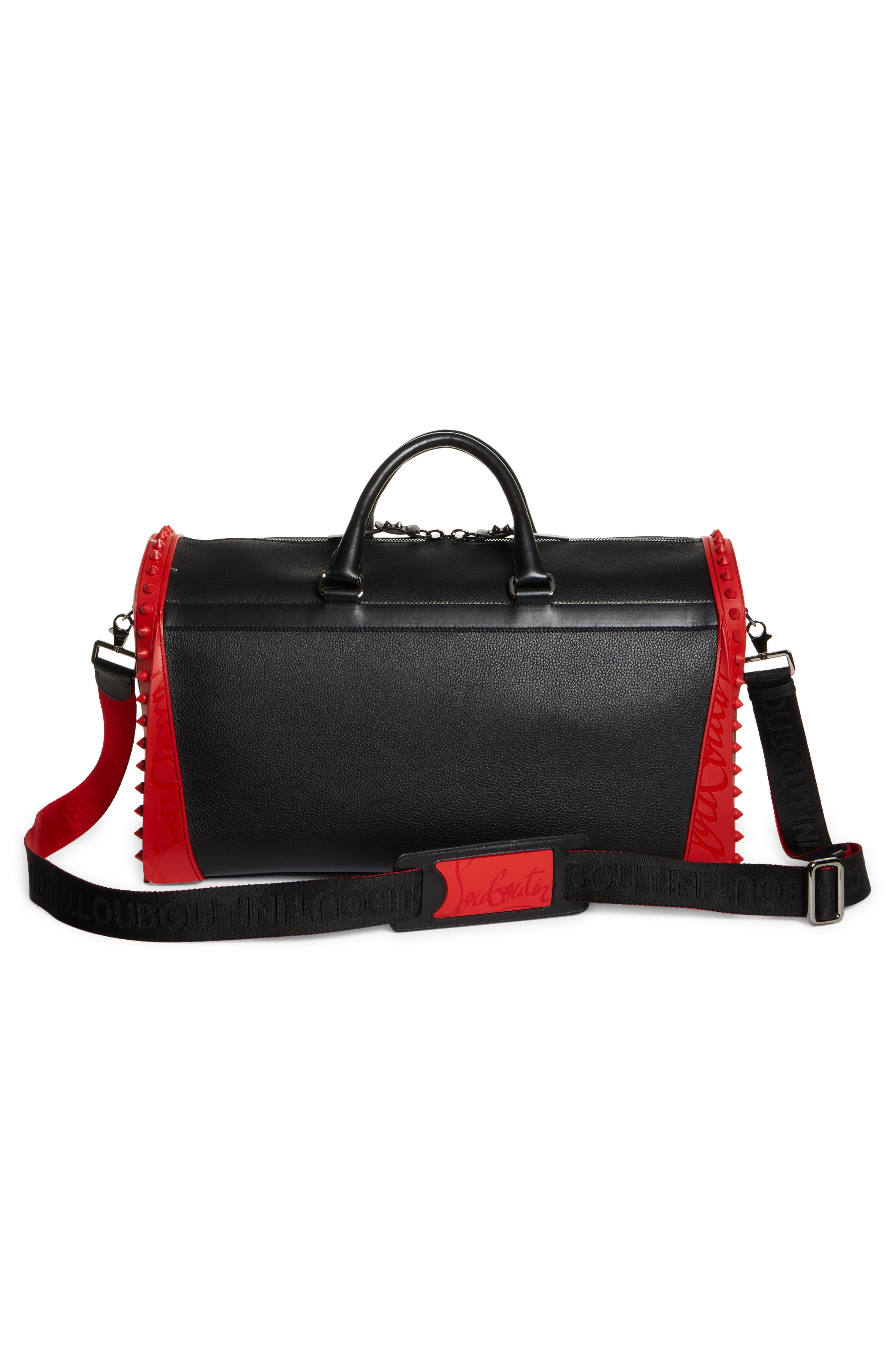 Christian Louboutin Medium Sneakender Leather Duffle Bag, Alternate, color, 