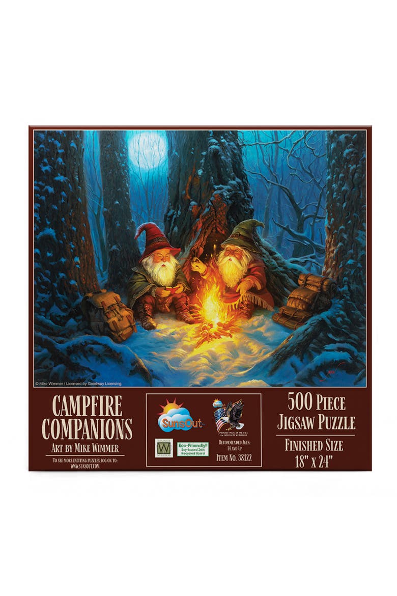 Campfire Companions 500 piece Jigsaw Puzzle for Adults, Alternate, color, Multicolor