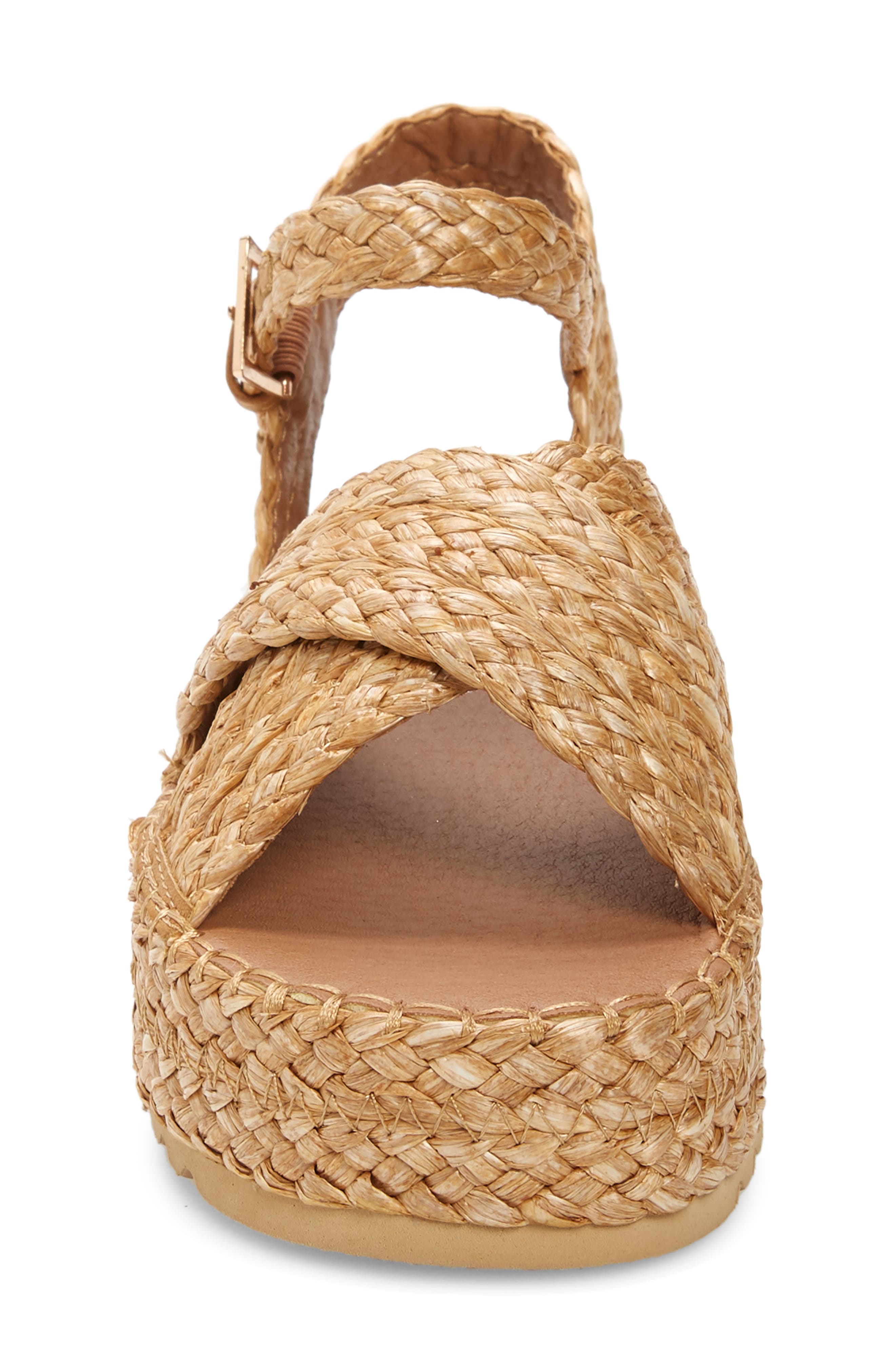 Coconuts by Matisse Sunshine Espadrille Platform Sandal, Alternate, color, COGNAC FABRIC
