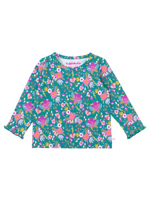 Knit Long Sleeve Ruffle Layering Tee (Toddler)